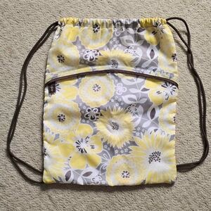 Thirty-One Pull String Bag w/ Zippered Pocket